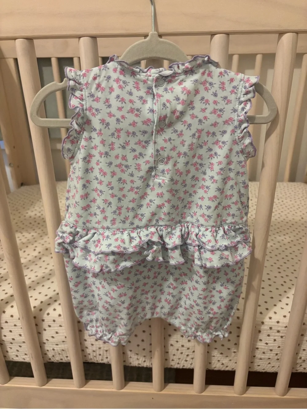 6-9 months Kissy Kissy Bubble with Pink and Purple Floral Print